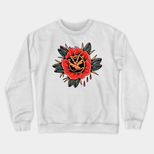 red rose tattoo Crewneck Sweatshirt